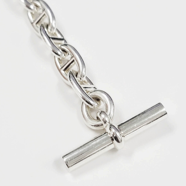 【中古】エルメス HERMES CHAINE D'ANCRE シェーヌ ダンクル MM 18コマ ブレスレット 925 シルバー☆AA★▲■_3