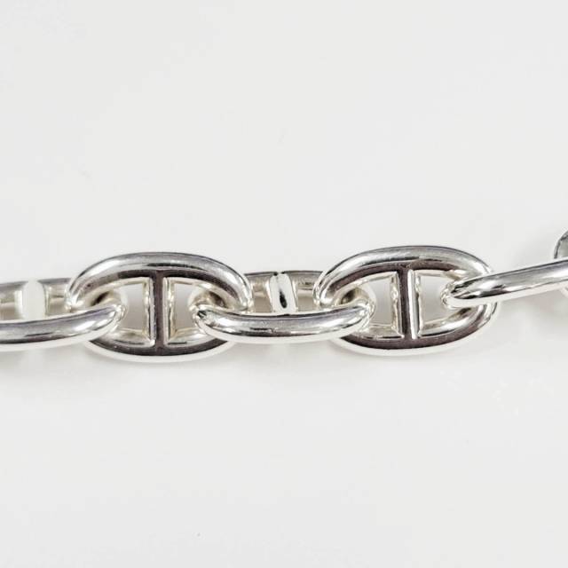 【中古】エルメス HERMES CHAINE D'ANCRE シェーヌ ダンクル MM 18コマ ブレスレット 925 シルバー☆AA★▲■_4