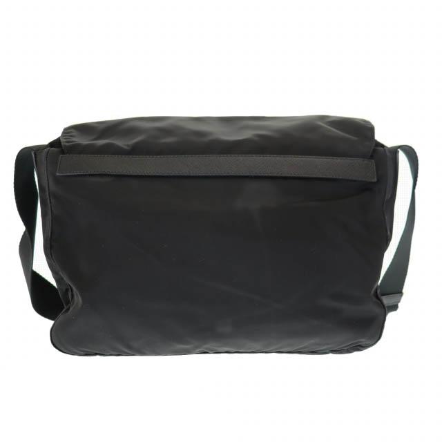 【中古】プラダ PRADA トライアングル ロゴ ナイロン メッセンジャー ショルダー バッグ BT6671 黒☆AA★●▲■260220_1