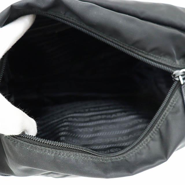 【中古】プラダ PRADA トライアングル ロゴ ナイロン メッセンジャー ショルダー バッグ BT6671 黒☆AA★●▲■260220_2