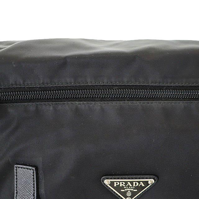 【中古】プラダ PRADA トライアングル ロゴ ナイロン メッセンジャー ショルダー バッグ BT6671 黒☆AA★●▲■260220_3