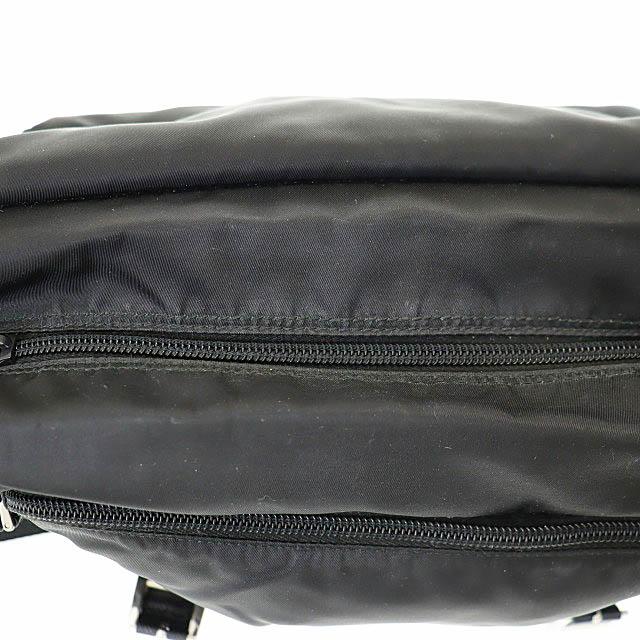 【中古】プラダ PRADA トライアングル ロゴ ナイロン メッセンジャー ショルダー バッグ BT6671 黒☆AA★●▲■260220_4