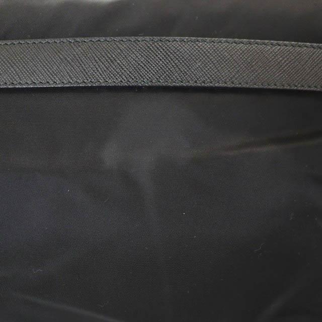 【中古】プラダ PRADA トライアングル ロゴ ナイロン メッセンジャー ショルダー バッグ BT6671 黒☆AA★●▲■260220_5