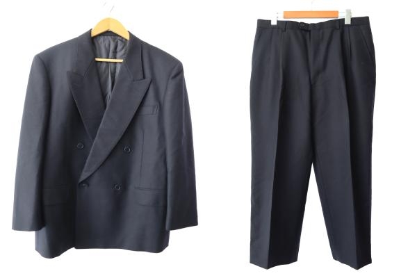 【中古】イヴサンローラン YVES SAINT LAURENT Pour Homme 90s ネーム入 ストライプ ダブル セットアップ ●260218