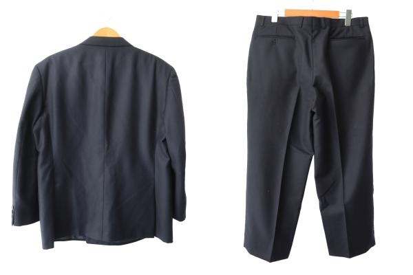 【中古】イヴサンローラン YVES SAINT LAURENT Pour Homme 90s ネーム入 ストライプ ダブル セットアップ ●260218_1