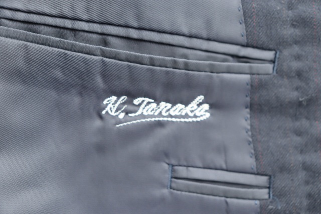 【中古】イヴサンローラン YVES SAINT LAURENT Pour Homme 90s ネーム入 ストライプ ダブル セットアップ ●260218_8