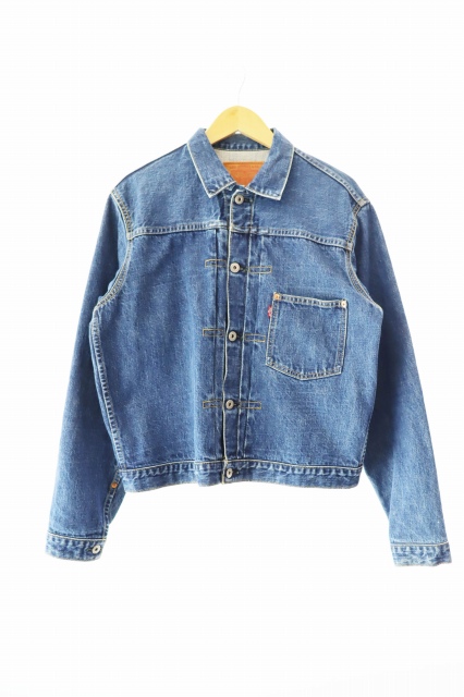 【中古】リーバイス Levi's 90s 71506 1st 大戦モデル復刻 BIG E 革パッチ 刻印J02 デニムジャケット 40 ●250918