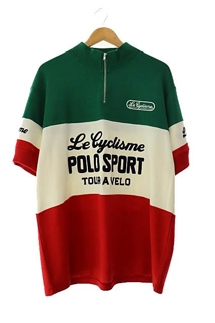 【中古】ラルフローレン ポロスポーツ RALPH LAUREN ジャージー クォーター ジップ シャツ ニット セーター XL 250922