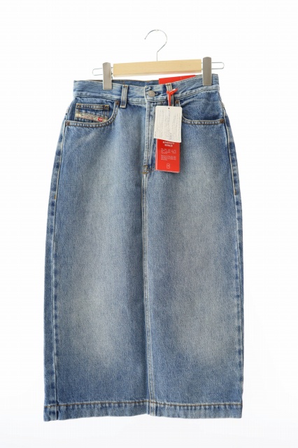 【中古】ディーゼル DIESEL De-Ronny Pencil Skirt デニム タイト スカート 25 ライトブルー ●■ 251010