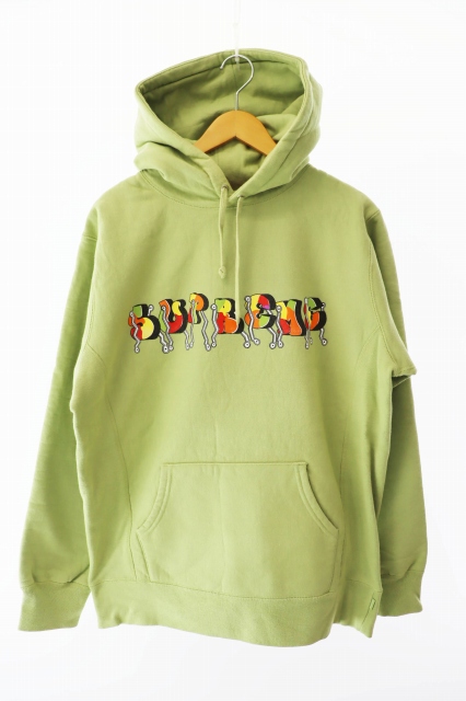 【中古】シュプリーム SUPREME 16AW ブレード ホイール カー スウェット フーディー パーカー L カーキ