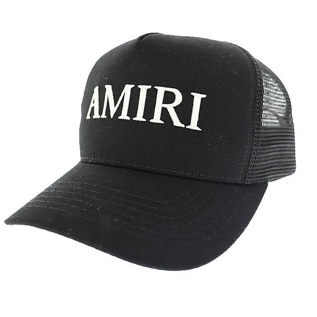 【中古】アミリ AMIRI 25AW CORE LOGO TRUCKER HAT コア ロゴ 刺繍 トラッカー ハット キャップ AMHATR1014黒▲250930