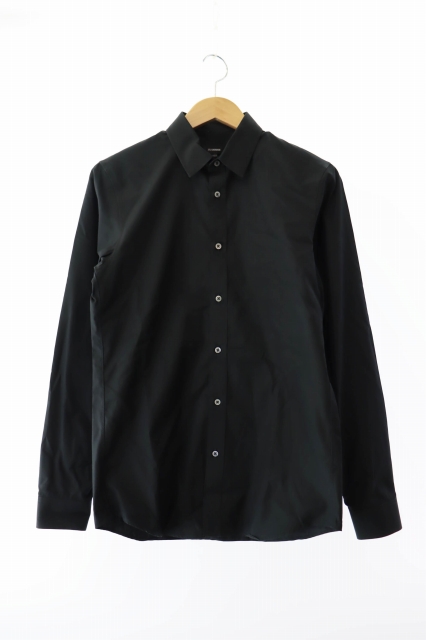 【中古】ジルサンダー JIL SANDER コットン 長袖シャツ JSMH740326 38 黒 ブラック ブランド古着ベクトル 中古 251013