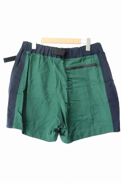 【中古】サカイ sacai ベルテッド ショーツ 22-02793M 2 緑 紺 グリーン ネイビー 260219 メンズ_1