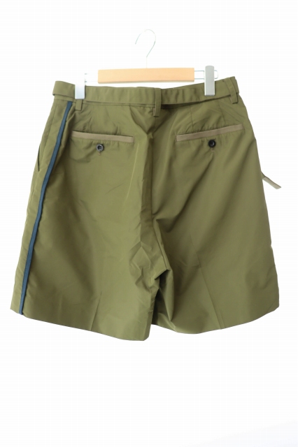 【中古】サカイ sacai ベルテッド ショーツ 24-03400M 2 オリーブ ブランド古着ベクトル 中古260219 メンズ_1