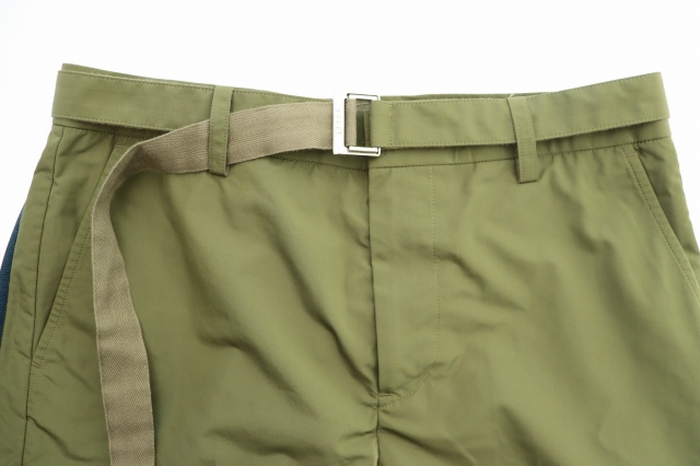 【中古】サカイ sacai ベルテッド ショーツ 24-03400M 2 オリーブ ブランド古着ベクトル 中古260219 メンズ_2
