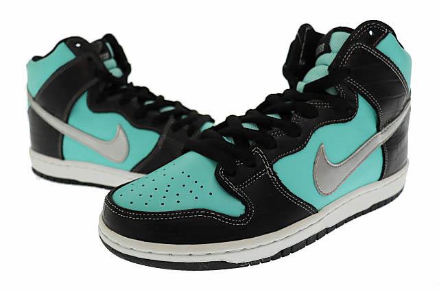 【中古】ナイキ NIKE DUNK HIGH PRM SB DIAMOND SUPPLY CO. 2014 ダンク ハイ ティファニー 653599-400 27▲■251003