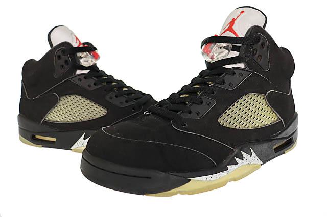 【中古】ナイキ NIKE AIR JORDAN 5 RETRO OG 2016 エアジョーダン 5 レトロ 845035-003 27 黒 ブラック▲■251005