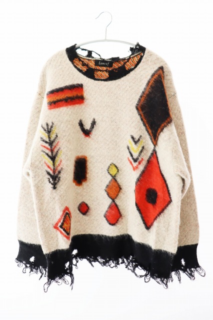 【中古】Lamrof ラムロフ Berber Design Knit ベルベル デザイン ニット セーター LM-25FW-KN02●■251006 メンズ