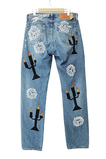 【中古】DENIM TEARS デニムティアーズ ×ヴァージルアブロー MESSAGE EMBORIDERES JEANS メッセージ デニム 251017_1