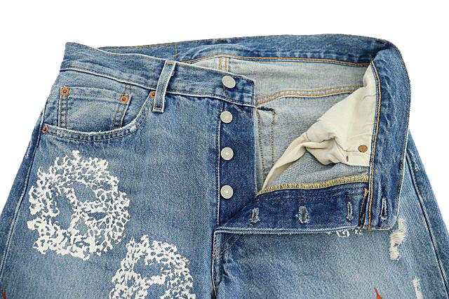【中古】DENIM TEARS デニムティアーズ ×ヴァージルアブロー MESSAGE EMBORIDERES JEANS メッセージ デニム 251017_3