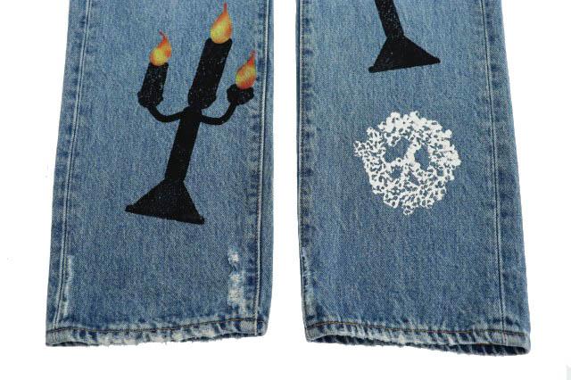 【中古】DENIM TEARS デニムティアーズ ×ヴァージルアブロー MESSAGE EMBORIDERES JEANS メッセージ デニム 251017_5