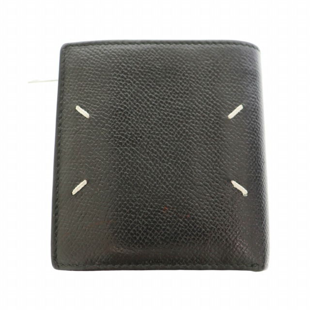 【中古】メゾンマルジェラ Maison Margiela スモール フリップフラップ レザー ウォレット 二つ折り財布●▲
