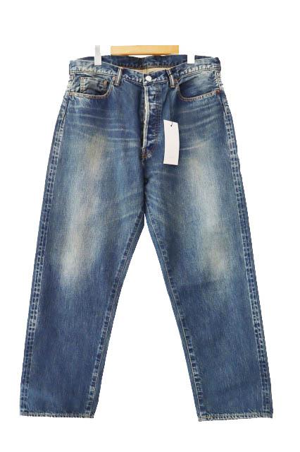 【中古】A.PRESSE アプレッセ 24AW Washed Denim Wide Pants ウォッシュド デニム ワイド パンツ AP-4002 34■251025