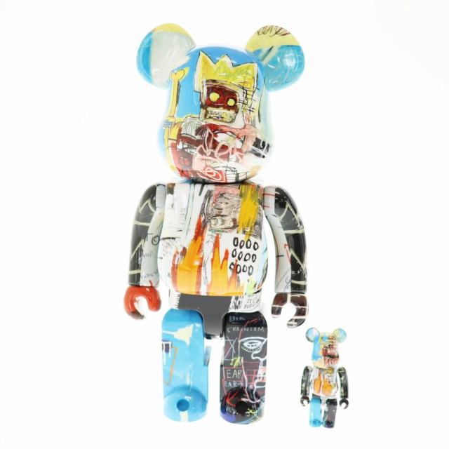 中古】メディコムトイ ベアブリック JEAN-MICHEL BASQUIAT SPECIAL