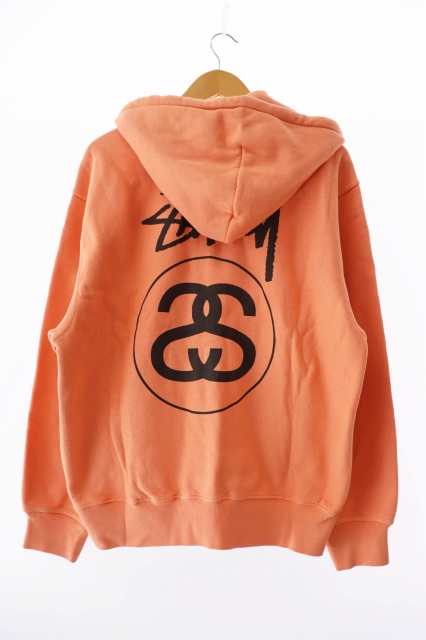 【中古】ステューシー ジップアップ パーカー 19751181975118 M ピンク ブランド古着ベクトル 中古 ■ 251027 中古】ステューシー ジップアップ パーカー 19751181975118 M ピンク