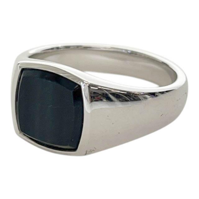 【中古】トムウッド TOMWOOD Kay Ring Blue Hawk Eye ブルー ホーク アイ ケイ シグネット リング シルバー▲■251124