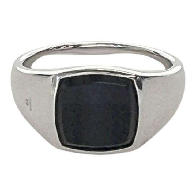 【中古】トムウッド TOMWOOD Kay Ring Blue Hawk Eye ブルー ホーク アイ ケイ シグネット リング シルバー▲■251124_1