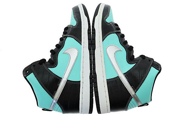 【中古】NIKE SB ×DIAMOND SUPPLY DUNK HIGH PRM Tiffany 2014 ダンク ハイ ティファニー 653599-400 27.5■251113_3