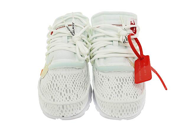 【中古】ナイキ NIKE ×OFF-WHITE オフホワイト THE 10 AIR PRESTO White Black Cone AA3830-100 27☆AA★▲■251215_1