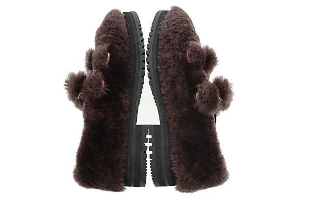 【中古】MATSUFUJI マツフジ ×SUICOKE スイコック 25AW Mouton Shoes ムートン シューズ サンダル 8茶●▲■251111_3