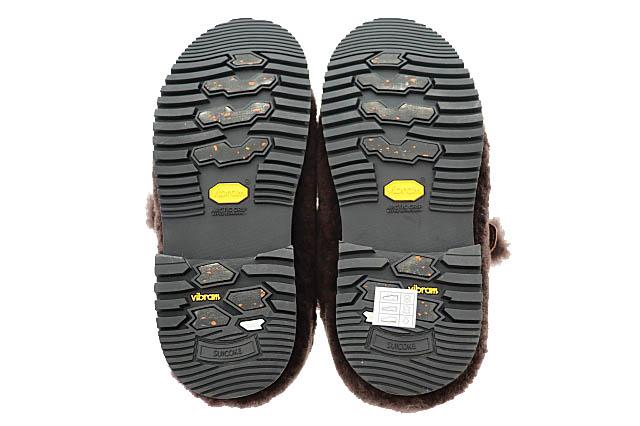 【中古】MATSUFUJI マツフジ ×SUICOKE スイコック 25AW Mouton Shoes ムートン シューズ サンダル 8茶●▲■251111_6