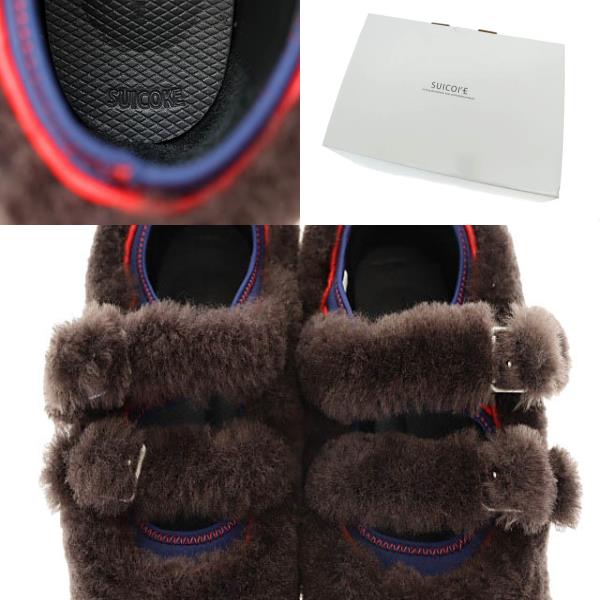 【中古】MATSUFUJI マツフジ ×SUICOKE スイコック 25AW Mouton Shoes ムートン シューズ サンダル 8茶●▲■251111_8