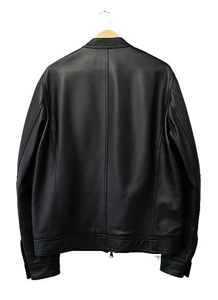 【中古】EMMETI エンメティ オンリー アーク別注 JURI ユリ 0.5mm ラム レザー ライダース ジャケット 50 黒 251118