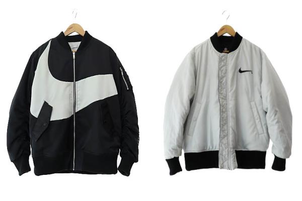 【中古】ナイキ NIKE NSW SYNFL SWOOSH REVERSIBLE BOMBER JACKET リバーシブル ボンバー ジャケット L 黒 白251118