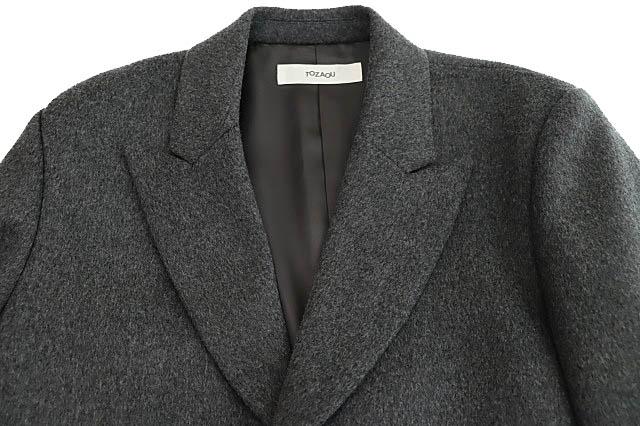 【中古】TOZAOU トザオウ 25AW Long Clothes ロング クローズ チェスター コート M チャコール グレー●■251126_2