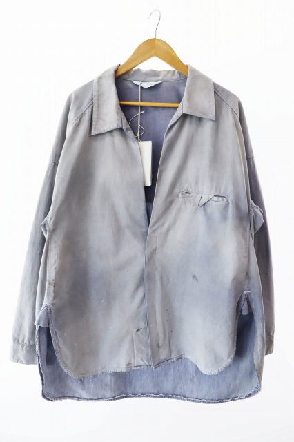 【中古】ANCELLM アンセルム 25AW エイジング シャンブレー 長袖シャツ ANC-SH71-A 1 ダスキー パープル■