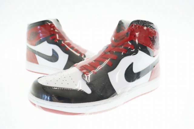 【中古】ナイキ NIKE AIR JORDAN 1 RETRO HIGH OG BLACK TOE 2013 エアジョーダン 1 ハイ ブラック トゥ ▲■251230