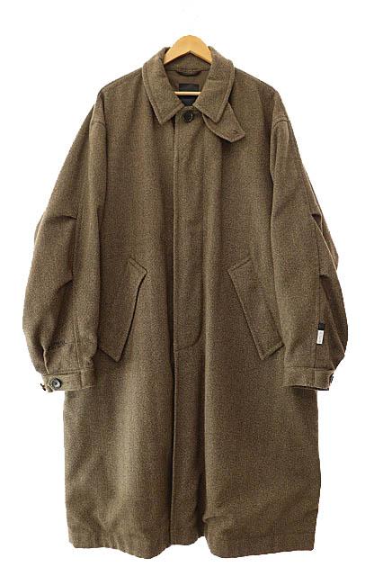 【中古】ダイワ ピアサーティナイン DAIWA PIER39 23AW ゴアテックス ステンカラー ツイード コート L茶●251218