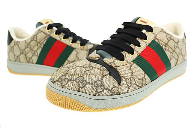 【中古】グッチ GUCCI Screener Sneaker GG Monogram スクリーナー GG モノグラム ロゴ スニーカー 5▲■251221