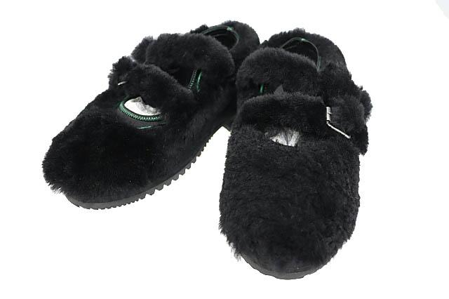 【中古】MATSUFUJI マツフジ ×SUICOKE スイコック 25AW Mouton Shoes ムートン シューズ M253-1101 8黒●▲■260115