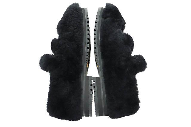 【中古】MATSUFUJI マツフジ ×SUICOKE スイコック 25AW Mouton Shoes ムートン シューズ M253-1101 8黒●▲■260115_2