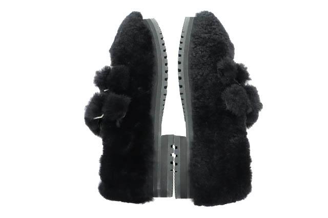 【中古】MATSUFUJI マツフジ ×SUICOKE スイコック 25AW Mouton Shoes ムートン シューズ M253-1101 8黒●▲■260115_3