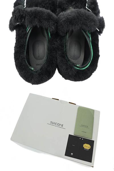 【中古】MATSUFUJI マツフジ ×SUICOKE スイコック 25AW Mouton Shoes ムートン シューズ M253-1101 8黒●▲■260115_8