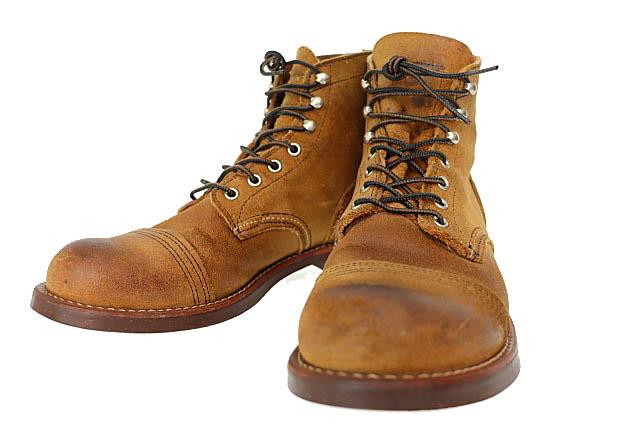 【中古】レッドウィング REDWING 2011年製 羽刺繍タグ IRON RANGER アイアン レンジャー ブーツ 8113 27.5茶▲260114