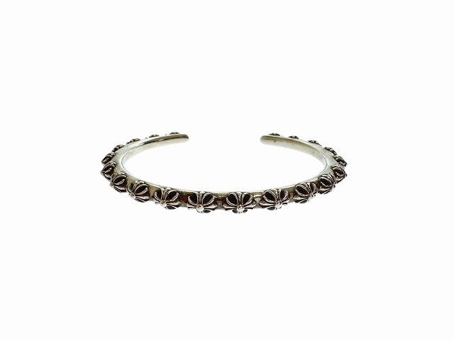 【中古】クロムハーツ CHROME HEARTS BANGLE CROSS クロスバンド バングル ブレスレット 925 中古☆AA★▲■ 260202