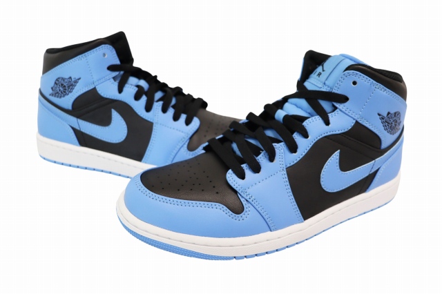 【中古】ナイキ NIKE AIR JORDAN 1 MID University Blue エア ジョーダン 1 ミッド DQ8426-401 26.5 青 ▲■260516